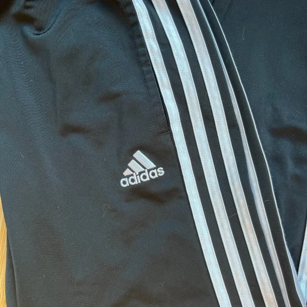 Kids Adidas Black Joggers Size M